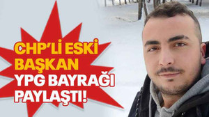 CHP’li eski başkan YPG bayrağı paylaştı!